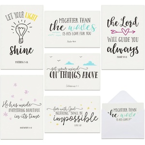 <span class=keywords><strong>Carta</strong></span> migliore carte di incoraggiamento cristiano 4x6 in bianco cancelleria con buste della bibbia verso Note carte per l'ispirazione fede - Product Image 1