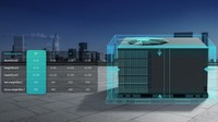 Sistem Pendingin Udara Sentral Komersial Ringan Hisense 5 Ton Inverter, Unit Paket Atap, Pemasangan Mudah