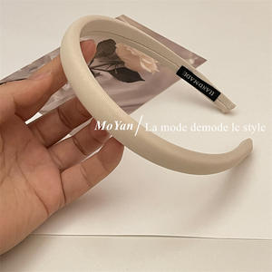 Diadema blanqueadora amarilla Net Celebrity Horquilla de borde ancho Temperamento Diadema de calavera alta multiusos Tocado para el cabello - Product Image 6