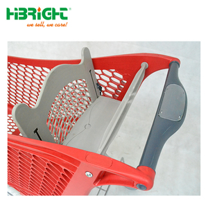 Highbright 180L 220L Heavy Duty Plastic Supermarket Grocery Shopping <strong>Trolley</strong> Cart - Product Image 2