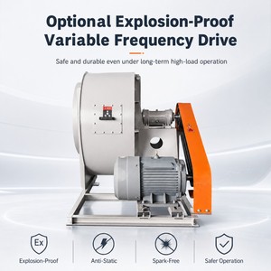 Ventilateur à haut volume d'air en acier inoxydable à rotor externe à faible bruit et à économie d'énergie, 2450 tr/min, pour tirage d'air <span class=keywords><strong>de</strong></span> chaudière haute pression - Product Image 4