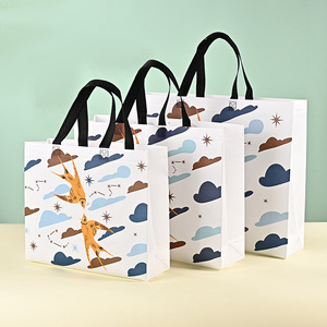 Bolsa de Compras Personalizada, Laminada, Impresa, Ecológica, Reciclable, de Lona, para Supermercado, Ropa, Regalos, con Asas, No Tejida - Product Image 3