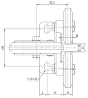 Guide-rouleau moderne pour cabine d'ascenseur, largeur de rail de guidage 10mm/16mm, pièces de rechange métalliques pour ascenseurs d'appartements, hôtels, hôpitaux