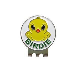 कस्टम आकार बर्डी धातु गोल्फ बॉल मार्कर हैट क्लिप गोल्फ बर्डी गेंद मार्करों के साथ चुंबकीय लोहे की टोपी क्लिप - Product Image 1