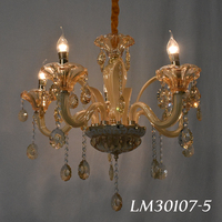 Lustre à bougie led de luxe E14 E12 douille lumière en cristal suspension suspension petit lustre en cristal de luxe moderne pendentif