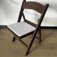 Chaise pliante en résine marron Bjflamingo Design moderne Chaise légère marron