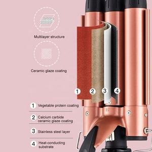 <span class=keywords><strong>Rizador</strong></span> <span class=keywords><strong>de</strong></span> <span class=keywords><strong>Pelo</strong></span> Profesional Automático con Pantalla LCD, <span class=keywords><strong>de</strong></span> Cerámica Iónica <span class=keywords><strong>de</strong></span> Tres Barriles, <span class=keywords><strong>para</strong></span> Uso Doméstico, Personalizable - Product Image 4