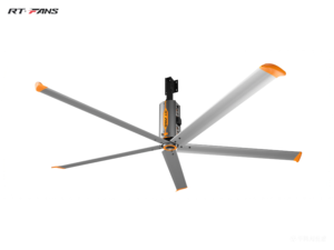 Ventilateur de plafond industriel HVLS RTFANS, grande capacité de refroidissement et de ventilation pour usine, entrepôt, bureau, options de taille 3,3 / 4,0 / 4,7 mètres - Product Image 1