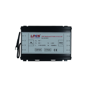 อุปกรณ์ป้องกันไฟกระชาก RJ45 24V PoE Ethernet 100Mbps โมดูลป้องกันเครือข่ายแบบอินไลน์พร้อมระบบป้องกันฟ้าผ่า - Product Image 2