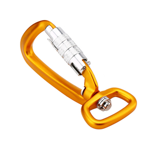 Self Swivel Rock Climbing, Carabiner Aviation Aluminum Dog Leash Carabiners Auto Locking Swivel Hook Climbing Caribeaner/