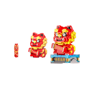 Lele Brother, Nuevo Juguete Educativo de Bloques <span class=keywords><strong>Mini</strong></span>, Micro Ladrillos, Modelo de León Mascota, 750-850 Piezas, Adornos para Ensamblar para Adultos - Product Image 1