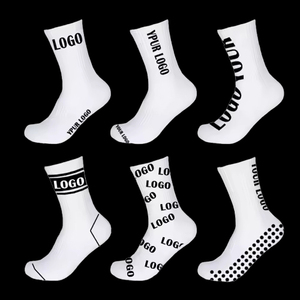 Custom Anti Slip Grip Football <b>Socks</b> Knitted Logo Sports <b>Socks</b> for Football Training and Soccer <b>Socks</b> Football <b>Socks</b> - Product Image 3