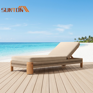 Lusso impermeabile moderno Set di mobili da giardino in legno di Teak divano divano componibile per Hotel Beach Park uso balcone - Product Image 5