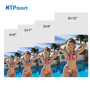 Htpmart 0.45 mét 6 "<span class=keywords><strong>x</strong></span> <span class=keywords><strong>8</strong></span>" thăng hoa kim loại tấm nhôm Trống Tùy chỉnh hình ảnh nhôm dấu hiệu khung Áp phích sản phẩm quảng cáo - Product Image 2