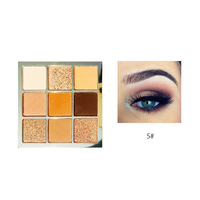 Palette d'ombres à paupières personnalisée de haute qualité, finition scintillante, ombre à paupières sèche, livre, marque privée