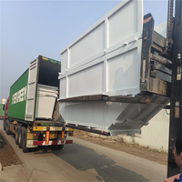 Benne à ordures personnalisée de 20 verges Emballage plat de déchets Benne à déchets de construction Poubelle à déchets métalliques Poubelle à ordures Conteneurs de recyclage