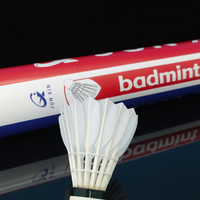 Volants de badminton professionnels JunXin G80 de niveau tournoi BWF, en plumes d'oie de qualité 1, avec base en liège 100% naturel, vente en gros