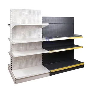 ציוד מתלה מדפי גונדולה מתכת תצוגת מכולת חנות בשימוש קניות סופרמרקט מדפים/מדף - Product Image 1