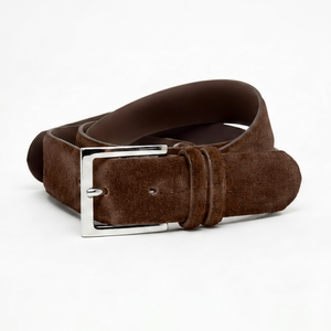 Ceinture en cuir suédé artisanale, collection de ceintures en gros pour les marques lifestyle de Divine International - Product Image 1