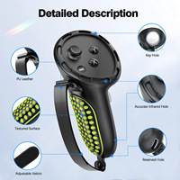 Coque en silicone bicolore pour Meta pour Quest 3S/Quest3 Housse de protection pour poignée de contrôleur Compatible avec les accessoires VR