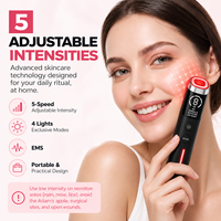 Ensemble de soins de la peau Glass Glow, 4 couleurs, soin du visage anti-rides, microcourant EP, masseur liftant, appareil de beauté à usage domestique