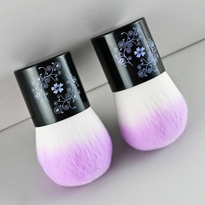 Outils pour l'art des ongles, pinceau à poudre pour ongles, mini pinceau de maquillage en forme de champignon, pinceau à poudre doux, tube en aluminium, outil de beauté portable - Product Image 3