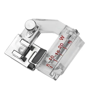 Tape Binding Sewing Machine Presser Foot Adjustable Bias Binder Presser Feet for All Low Shank Snap-On Sewing Machine