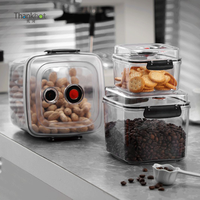 Conteneur alimentaire hermétique carré en plastique Thankhot avec marqueur de date, durable, pour cuisine, riz et pâtisserie