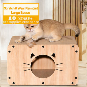Eco-Friendly Durable Cat Scratching Post Large Corrugated Cardboard House Bed Furniture Protector Scratch Pad Carton <strong>Toys</strong> - Product Image 1