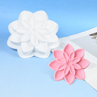 Moule à gâteau en silicone en forme de fleur de jasmin unique pour bougies parfumées DIY, réutilisable, antiadhésif, résistant à la chaleur, écologique