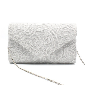 Nouveau sac de soirée en dentelle pour femmes petite <span class=keywords><strong>pochette</strong></span> à bandoulière en cuir pour les fêtes de <span class=keywords><strong>mariage</strong></span> avec bandoulière à motif de cadre - Product Image 3