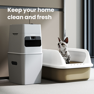 Poubelle pour déchets d'animaux Neakasa avec contrô<span class=keywords><strong>le</strong></span> des odeurs pour litière pour <span class=keywords><strong>chat</strong></span> - Product Image 6
