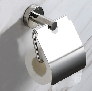 Moderno Dispenser per Rotoli di Carta Igienica Spazzolato in Acciaio Inox 304 <span class=keywords><strong>Portarotolo</strong></span> con Coperchio Montaggio a Parete - Product Image 5
