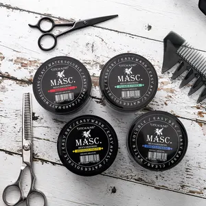 Private Label Professional Water Soluble Long Lasting Strong Hold Hair Styling Custom Logo Hair Gel Wax