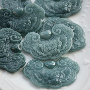 จี้หยกแกะสลักรูปหยกหยวนอี้ รูปทรงหลากหลาย สำหรับทำเครื่องประดับ - Product Image 3