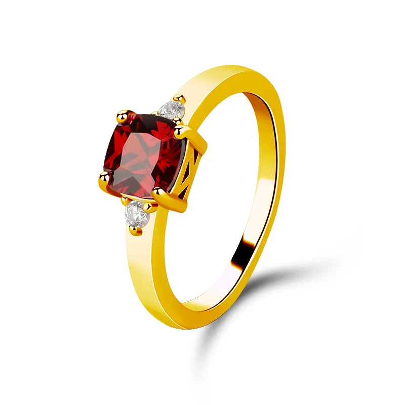 Mode Hadiah Valentine Perhiasan 925 Sterling Cincin Perak Kubik Zirkonia Mahkota Cincin Pernikahan untuk Wanita