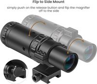 Loupe à points rouges avec réglage de la mise au point latérale M37 1.5X - 5X Outdoor Scope