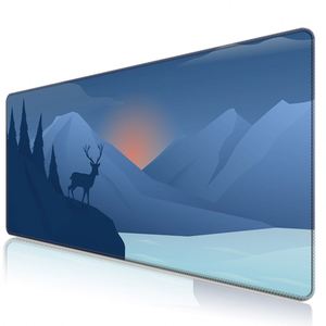 Tapis de bureau professionnel en caoutchouc FX, grand tapis de souris imperméable, base antidérapante, bords cousus, idéal pour le gaming et le bureau - Product Image 1