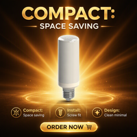 Ampoule LED T46 en forme de maïs, design spécial anti-éblouissement, T38 T35 T30 E27 E26 E11 E14, dimmable, en céramique, sans scintillement, anti-éblouissement