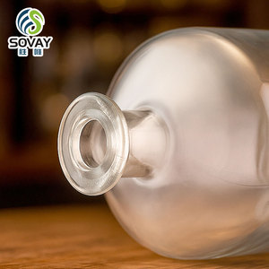 Tùy Chỉnh Rõ Ràng Vodka Rượu Gin Rum Tequila Whiskey Rượu Chai Thủy Tinh 500Ml <span class=keywords><strong>750Ml</strong></span> 1000Ml Với Nút Chai - Product Image 4