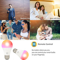 Nouvelles ampoules LED E27 multicolores RGB, blanc chaud, blanc froid, commande intelligente WIFI, vente directe d'usine