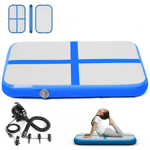 <span class=keywords><strong>Tapis</strong></span> de gymnastique <span class=keywords><strong>gonflable</strong></span> personnalisé avec logo OEM, <span class=keywords><strong>tapis</strong></span> d'entraînement en PVC disponible en longueurs de <span class=keywords><strong>4m</strong></span> et 6m avec une épaisseur de 10cm pour utilisation en salle de sport - Product Image 5