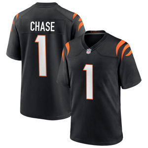 Jersey Cincinnati 2026 Kustom, Kaos Sepak Bola Amerika Jahitan Bordir, Seragam Pemuda, Pakaian Olahraga dengan Logo, Warna Hitam - Product Image 2