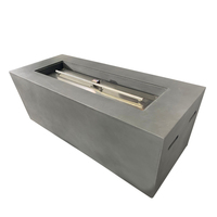 Table d'extérieur pour foyer au gaz en béton