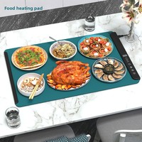 Plateau chauffant électrique en silicone, chauffe-aliments pliable, tapis chauffant enroulable, plaque chauffante extra-large à température constante