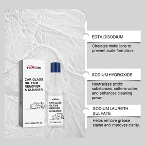 Removedor instantáneo de película de aceite de vidrio para automóvil No se necesita enjuague Kit de limpieza de automóvil ecológico sin rayas - Product Image 5