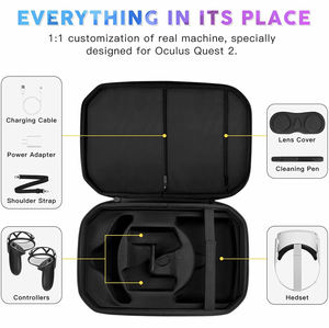 Eva-étui de transport rigide pour lunettes, pour Oculus <span class=keywords><strong>Quest</strong></span> <span class=keywords><strong>2</strong></span>, <span class=keywords><strong>VR</strong></span> - Product Image 2
