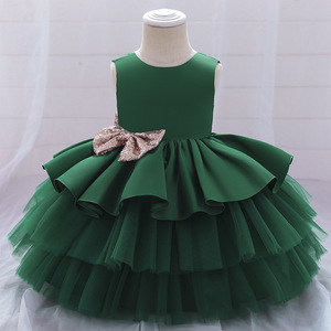 Nuovo Vestito da Principessa per Bambine Europee e Americane 2025, Abito da Compleanno in Tulle Vaporoso - Product Image 3