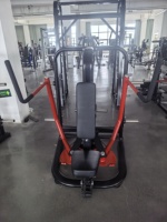 Machine à exercices Pec Deck Fly à charge par plaques, pour exercices de pectoraux et de délicates dorsales, avec angle de poignée réglable, pour salle de sport professionnelle, avec bras de sécurité et construction en acier