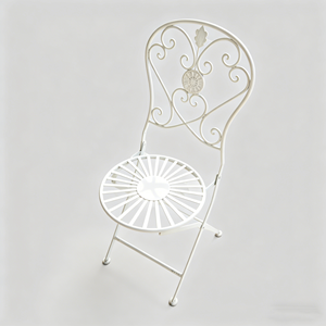 <span class=keywords><strong>Set</strong></span> di <span class=keywords><strong>Tavolo</strong></span> e <span class=keywords><strong>Sedie</strong></span> Pieghevoli in Ferro Stile Retrò Francese per Esterni, Balcone, <span class=keywords><strong>Giardino</strong></span>, Caffè, Matrimoni e Banchetti - Product Image 3